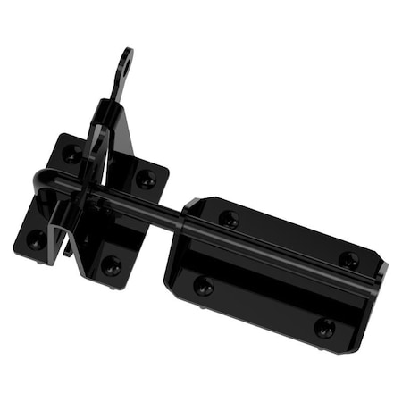 National Hardware National Hardware 7.57 in. L Black Steel Gate Latch 1 pk N166-015